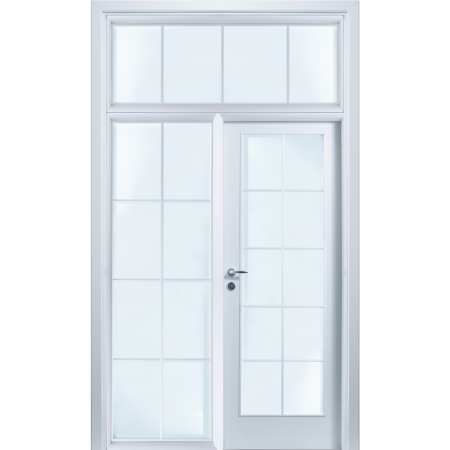 Usi la comanda - Usa de interior cu luminator cu geam si supralumina