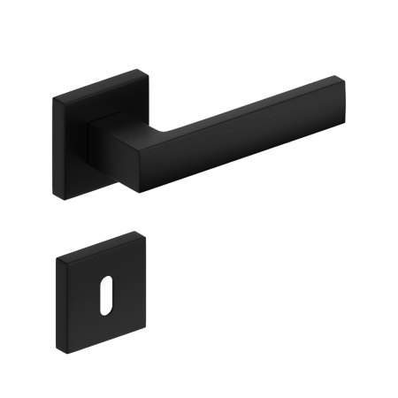 Usa de interior stil Scandinav cu toc metalic negru mat [7]