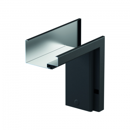 Usa de interior stil Scandinav cu toc metalic negru mat [6]