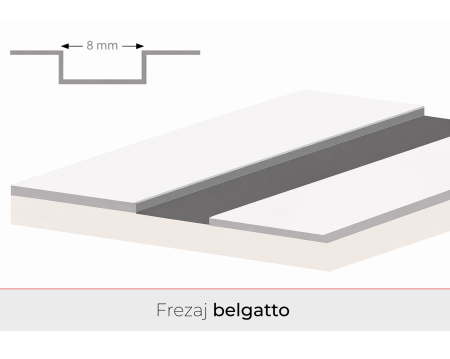 Usa de interior cu toc reglabil HDF - Frezaje decorative [4]