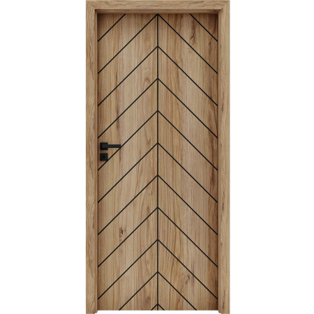 Usi de interior - Usa de interior cu toc reglabil HDF - Frezaje decorative