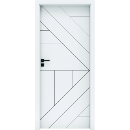 Usa de interior cu toc reglabil HDF - Frezaje decorative [0]