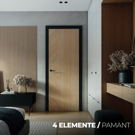 Usa de interior PORTA colectia 4 Elemente - PAMANT model Z1cu toc negru [1]