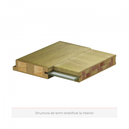 Usa de interior PORTA CONCEPT cu balamale ascunse - Model A9 cu sticla neagra [3]