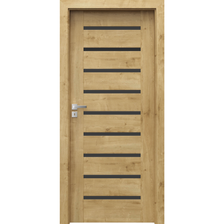 Usi PORTA Doors - Usa de interior PORTA CONCEPT cu balamale ascunse - Model A9 cu sticla neagra