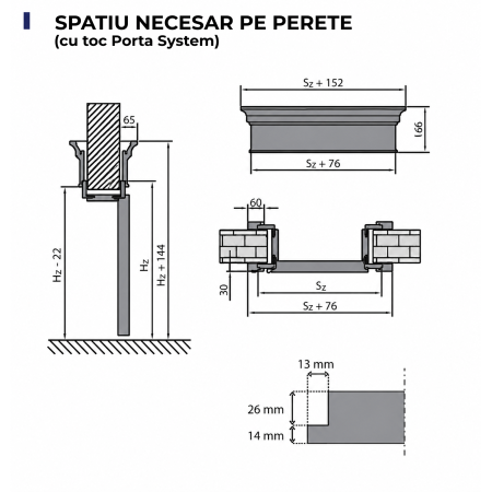 Usa de interior PORTA VIENA cu modul Retro - Pervaz de tip capitel si Cornisa [8]