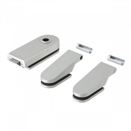 Usa de sticla Clara/Mata securizata de 8mm cu toc reglabil - complet echipata [7]