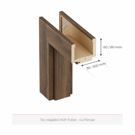 Usa dubla HDF cu toc reglabil din MDF/PAL - Colectia Basic [10]