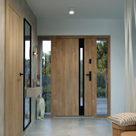 Usa exterior de intrare in casa Porta Thermo - Optimum Energy Glass G.1 Negru [2]