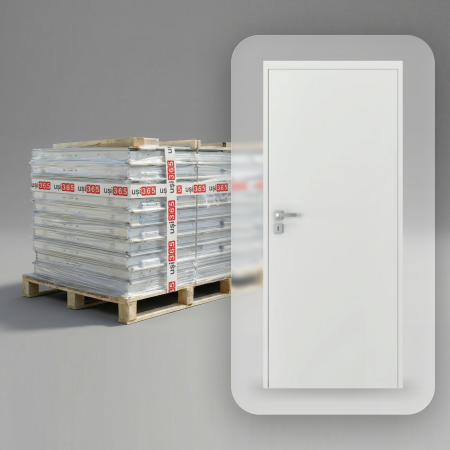 Pachete PROMO - Pachet 10 x Usa Filomuro Hide / cu toc ascuns PORTA Doors Alb - Miez Fagure Stabilizare
