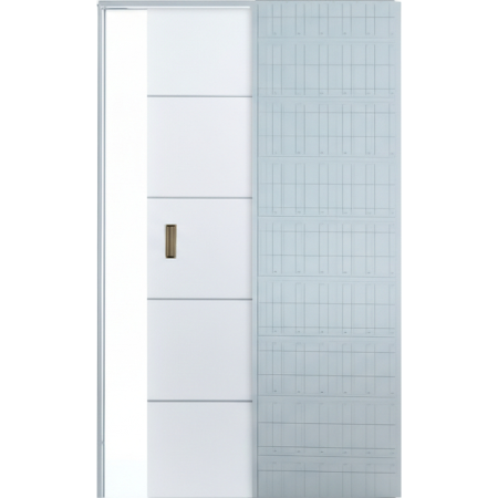Usi la comanda - Usa glisanta cu model HDF incastrata in perete - Colectia ORIZONT 3.5