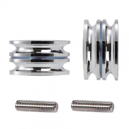 Usa glisanta din sticla securizata 8mm clara/mata aplicata pe perete - complet echipata [3]