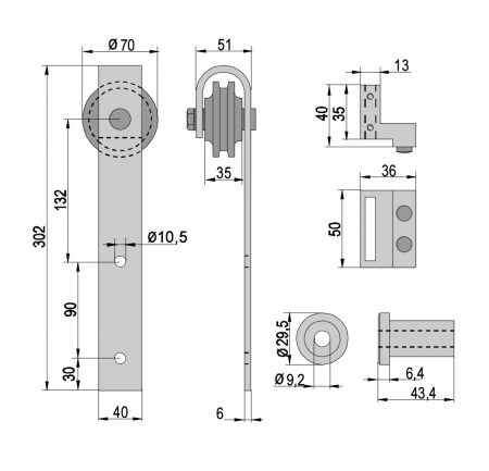 Usa hambar glisanta Barn Door [5]