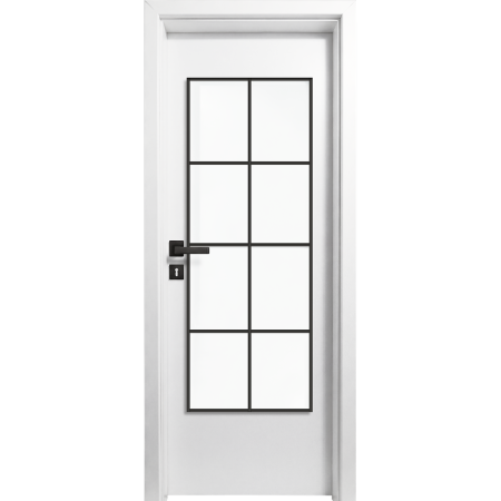 Usi cu Toc Reglabil - Usa interior Alba HDF cu toc reglabil din MDF/PAL - Colectia STENOIR Alb 7.2