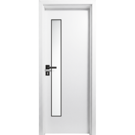 Usi cu Toc Reglabil - Usa interior Alba HDF cu toc reglabil din MDF/PAL - Colectia STENOIR Alb 7.6