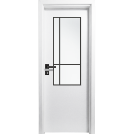 Usi cu Toc Reglabil - Usa interior Alba HDF cu toc reglabil din MDF/PAL - Colectia STENOIR Alb 7.9