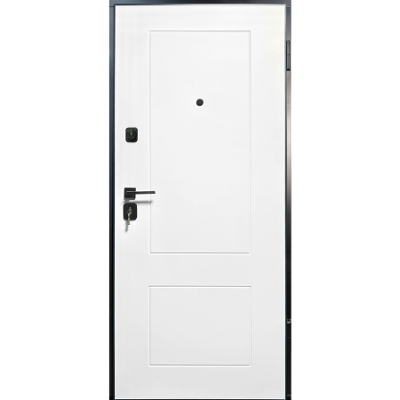 Usa intrare apartament AMURA365 - Finisaj in 2 culori cu riflaj negru si insertie de Cires [1]