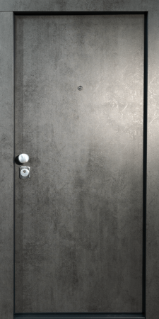 Usa metalica de intrare in apartament bicolora antiefractie RC3 - Culoare Ciment Inchis / Alb [11]