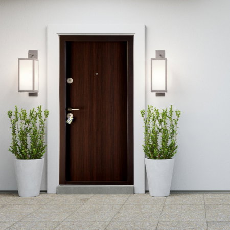 Usa metalica intrare apartament placata cu MDF Wenge - Mega EKO P+ 9000 [2]