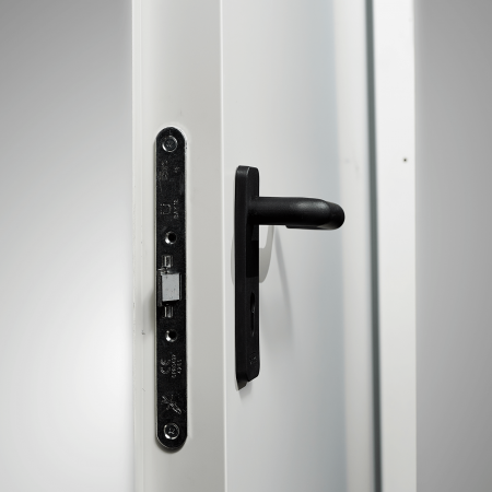 Usa metalica dubla blat 60 mm intrare secundara RAL 9001 - Crem - Usa dubla multifunctionala otel [6]