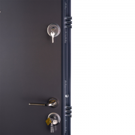 Usa metalica intrare apartament placata cu MDF Gri Antracit - Mega EKO P+ 9000 [3]