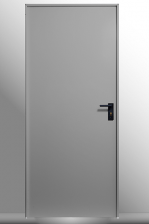 Usa metalica blat 40 mm din otel multifunctionala pentru boxa / magazie - RAL 7035 Gri Deschis - Deschidere Reversibila [2]