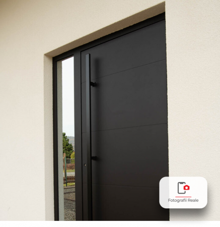 Usa pivotanta de intrare in casa din otel ��� Model PIVOT, gri antracit RAL 7016 [2]