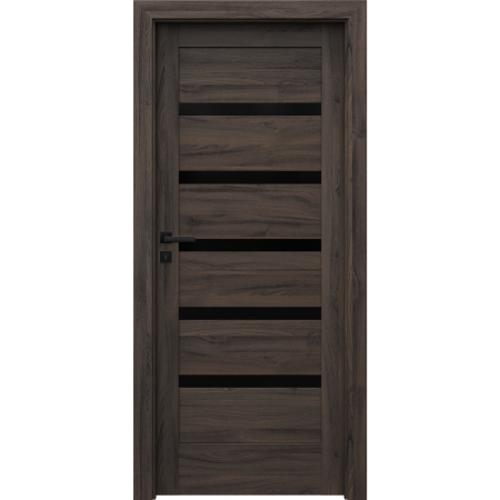 Usi de interior - Usa PORTA VERTE HOME H5 (sticla neagra) PORTASYNCHRO 3D + TOC PORTA SYSTEM