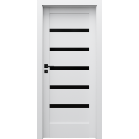 Usi de interior - Usa PORTA VERTE HOME H5 (sticla neagra) SOFT CPL + TOC PORTA SYSTEM