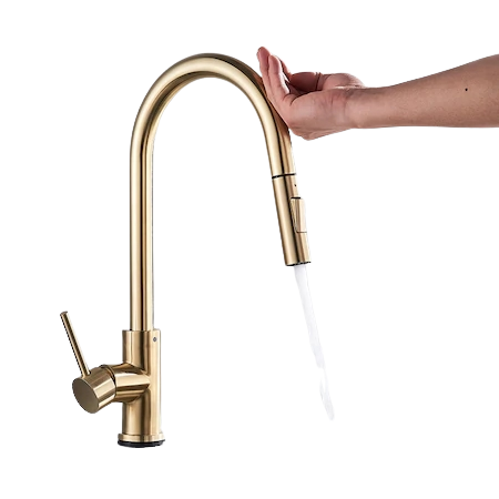 Baterii Bucatarie - Baterie bucatarie profesionala, cu dus extractibil si senzor de pornire la atingere