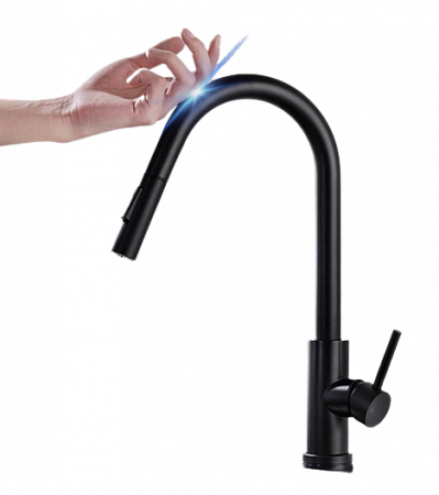 Baterii Bucatarie - Baterie cu dus extractibil si senzor de pornire la atingere