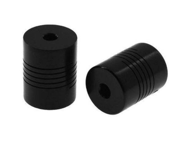 Cuplaj flexibil / elastic 5*5mm negru [4]