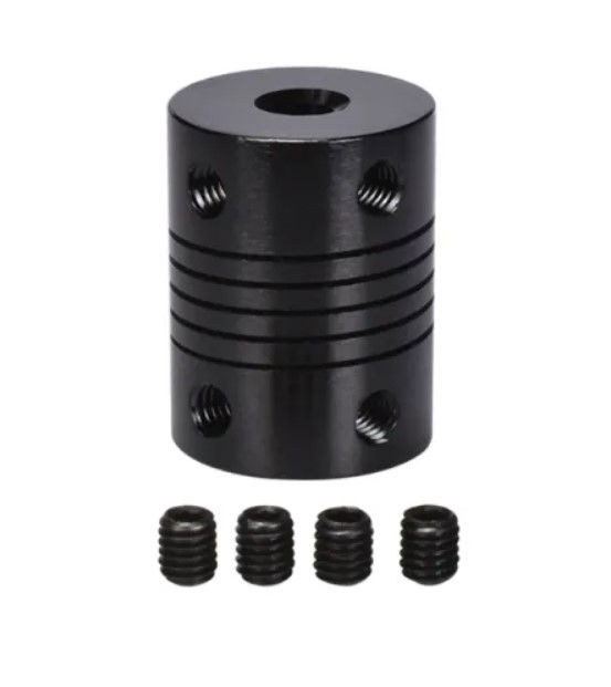 Cuplaj flexibil / elastic 5*8mm negru [4]