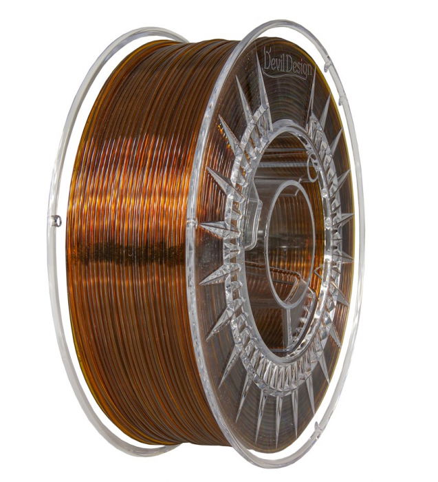 Filament PETG Chihlimbar Translucid (Amber Transparent) 1.75mm, 1kg [1]