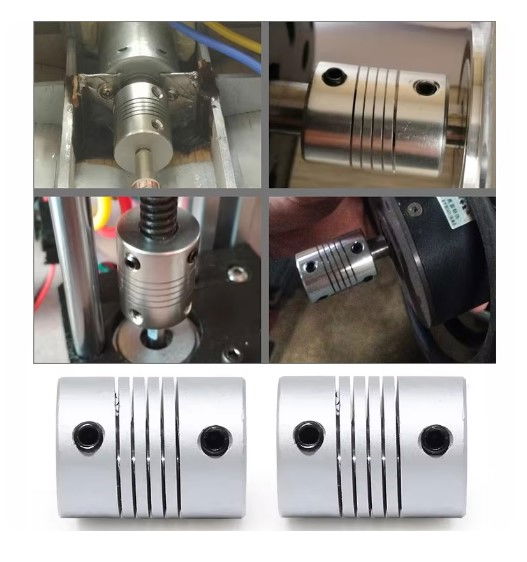 Cuplaj flexibil / elastic 5*8mm argintiu [5]