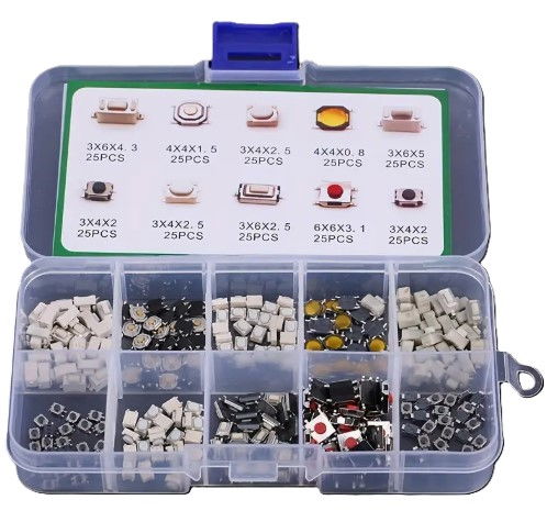 Set 250 buc. micro-comutatoare (butoane tactile) SMD [3]