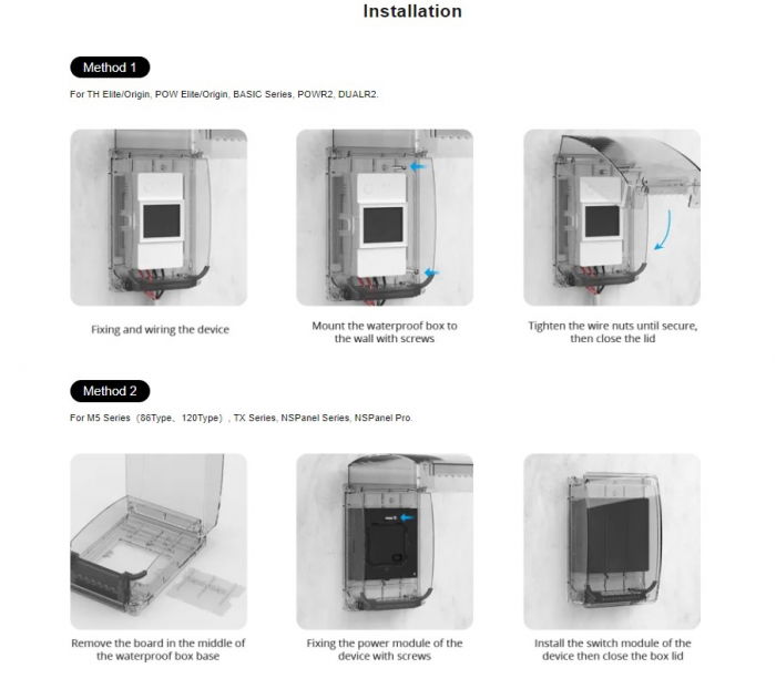 SONOFF carcasa rezistenta la apa (Waterproof Box R2) [4]