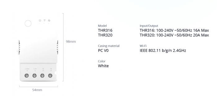 SONOFF THR316 (TH Origin) releu / intrerupator inteligent WIFI cu control temperatura si umiditate [4]