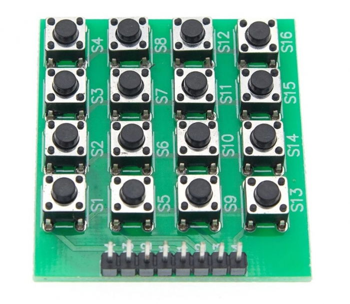 Tastatura matriceala cu 8 pini si 4x4 butoane [1]