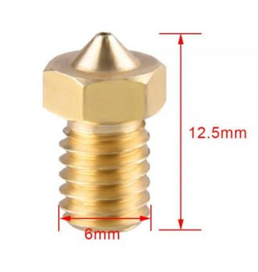 Duza alama 0.2mm filet M6 hexagon 7mm pentru cap imprimanta 3D [2]