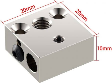 Bloc incalzire 20x20x10mm V6 CR10 MK8 [1]