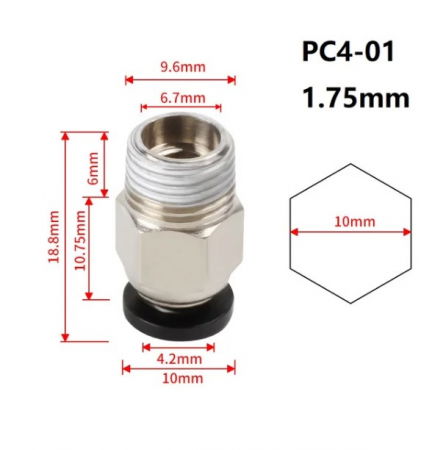 Conector pneumatic PC4-01 M10 [1]