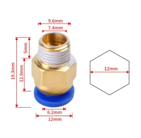Conector pneumatic PC6-01 M10 [2]