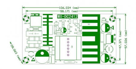 Convertor/Transformator de tensiune WX-DC2412 AC/DC 100W [5]