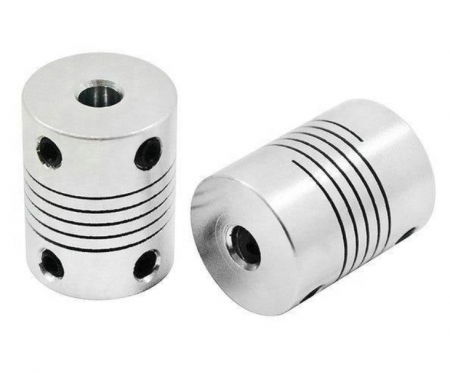 Cuplaj flexibil / elastic 5*5mm argintiu [1]