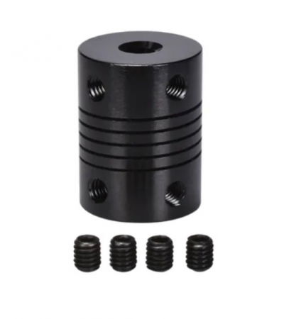 Cuplaj flexibil / elastic 5*5mm negru [2]