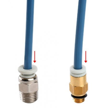 Tub teflon (PTFE) 2x4mm Albastru [2]