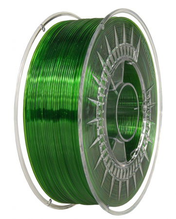 Devil Design - Filament PETG Verde Translucid (Green Transparent) 1.75mm, 1kg