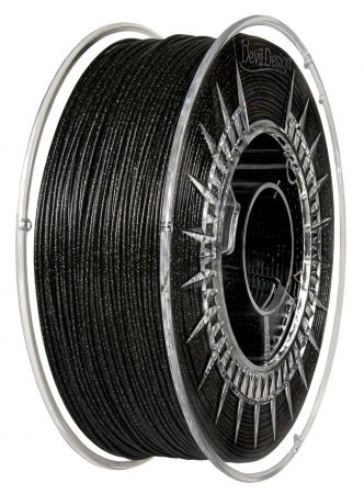 Devil Design - Filament PLA Negru Stralucitor (Galaxy Black) 1.75mm, 1kg