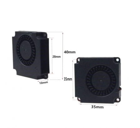 Mini Ventilator de racire turbina 40x40x10mm 24V DC [3]